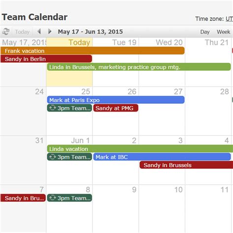 Teamup Calendar Integration